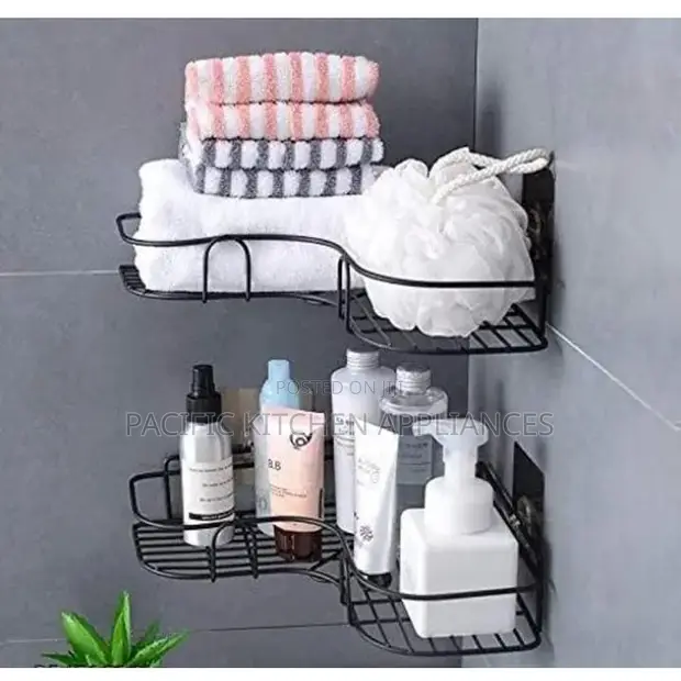 Rafu ya Kona ya Bafu/Jiko Organizer - 1