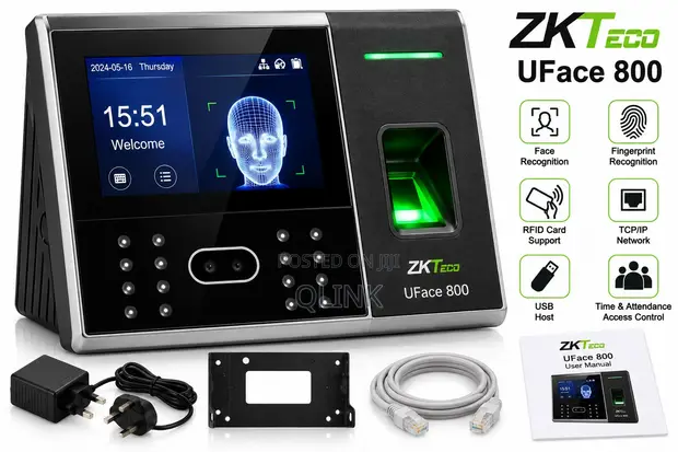 ZKTeco Uface 800 Mashine ya Kutambua Uso ya Biometrik - 1