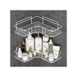 Bathroom Corner Shelf Organizer with Sticker - 2