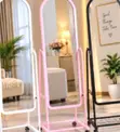 Frameless Arch Dressing Mirror with Wheels | Full Length | 3 Colours - 2