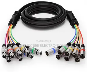 EBXYA 25ft Heavy Duty XLR Cable ya Maikrofoni