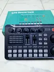 F998 Live Sound Card Audio Mixer for TikTok & YouTube - 1