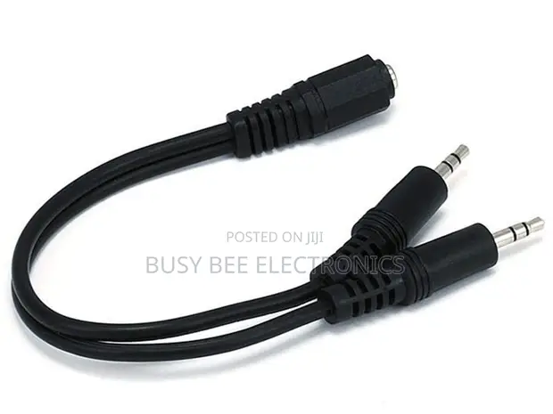 LASA 3.5mm Audio Splitter Cable (2 Male to 1 Female) - 1