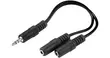 LASA 3.5mm Cable ya Kugawanya Sauti (2 Kiume hadi 1 Kike) - 5
