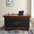 1.4m Executive Mahogany Office Desk - 1