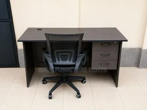 Kiti cha Kisasa cha Ofisi na Droo 3 na Kiti cha Ergonomic