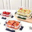 3pc Borosilicate Glass Food Storage Containers | Airtight Lids - 4