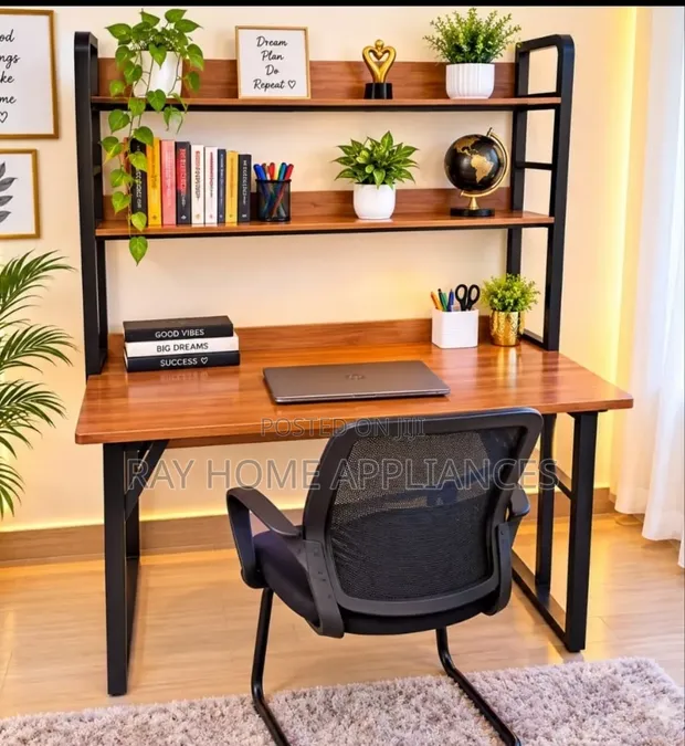 Executive Study Desk na Rafu za Vitabu - Mpya Kabisa - 1