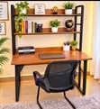 Executive Study Desk na Rafu za Vitabu - Mpya Kabisa - 1