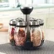 Rotating Spice Rack Set na Jagi 6 za Kioo - 1