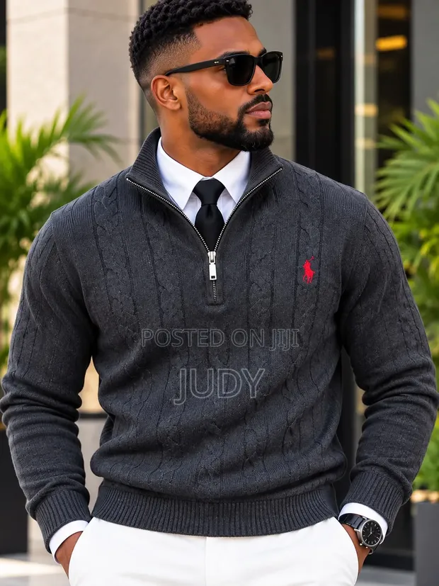 Polo Quarter Zip Sweaters - 1