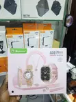 A58 Plus Smartwatch Rose Gold 8-in-1 Ladies Gift Set - 2