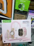 A58 Plus Smartwatch Rose Gold 8-in-1 Ladies Gift Set - 3
