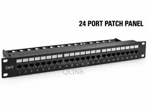 APKR Cat 6 24-Port Patch Panel Loaded
