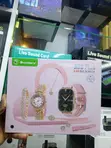 A58 Plus Smart Watch 8-in-1 Set ya Zawadi ya Mitindo kwa Wanawake - 1