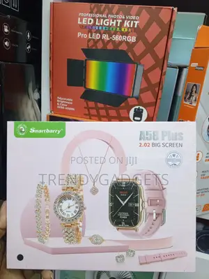 A58 Plus Women Smart Watch Jewelry Set