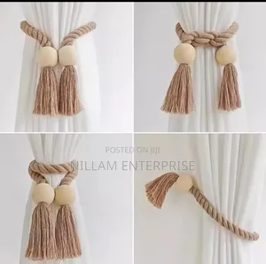 Boho Style Magnetic Curtain Tie Backs (2pc)