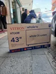 Vitron 43" QLED FHD Smart Android TV, Frameless - 2