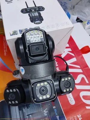 Triple Lens 4G Electric Security Camera HD