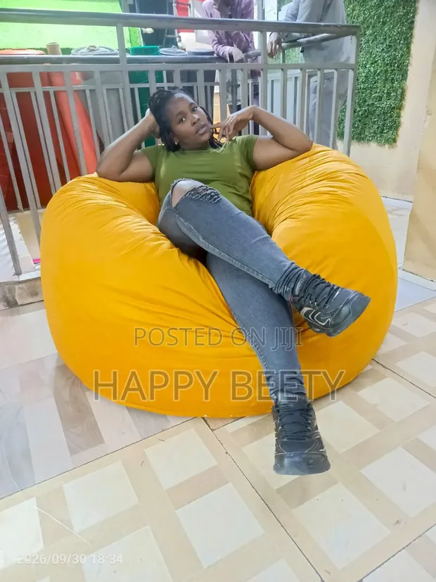 Kiti laini na cha kustarehesha cha Puff / Beanbag ya kona ya kupumzika - 1