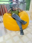 Kiti laini na cha kustarehesha cha Puff / Beanbag ya kona ya kupumzika - 1
