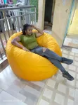 Kiti laini na cha kustarehesha cha Puff / Beanbag ya kona ya kupumzika - 2