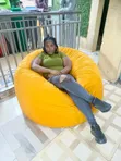 Kiti laini na cha kustarehesha cha Puff / Beanbag ya kona ya kupumzika - 3
