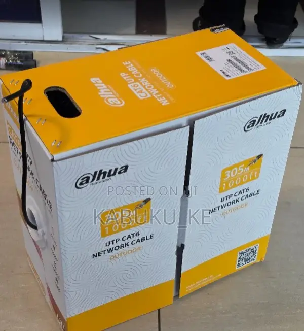 Dahua Pure Copper Cat6 Outdoor Network Cable 305m - 1