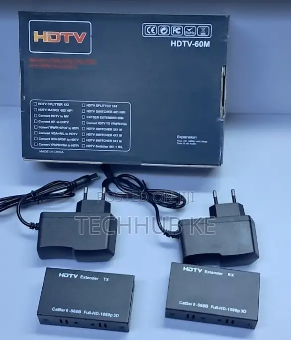 HDMI Extender Mpya 60m Kupitia Cable ya Mtandao - 1