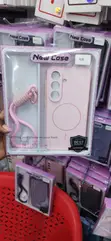 Light Pink MagSafe Case with Strap for Samsung Galaxy S26 Plus - 1