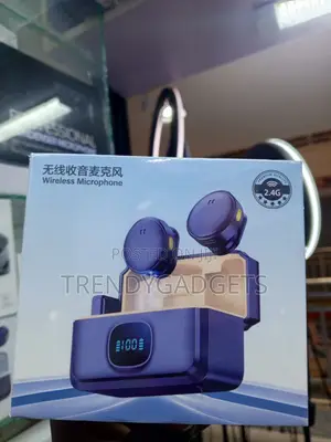 Q8 Kipaza Sauti cha Wireless Clip-on chenye Mics za Magnetic & Kupunguza Kelele