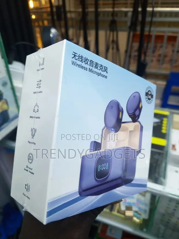 Q8 Dual Wireless Lapel Mic kwa Vlogging & Live Streaming - 1