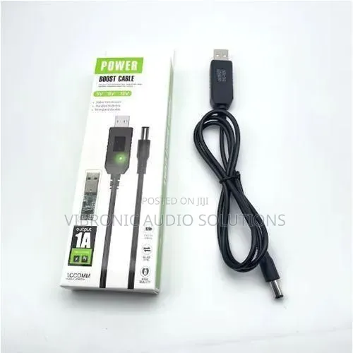 Kebo ya Kuongeza Nguvu ya USB 5V hadi 12V DC kwa Router - 1