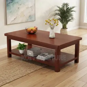 Executive Coffee Table with Storage - Brown