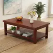 Executive Coffee Table with Storage - Brown - 1