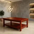 Executive Coffee Table with Storage - Brown - 2