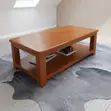 Executive Coffee Table with Storage - Brown - 5