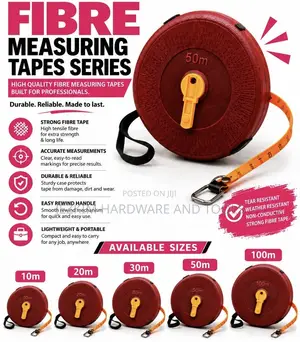 Abro Fiber Tape Measure 100m