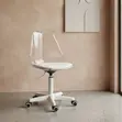 Ergonomic Dining Chair - Clear - 4