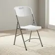 Kiti cha Plastiki cha Kukunja cha Ndani/Nje - Nyeupe - 1