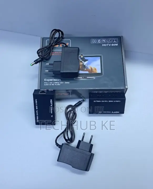 60m HDMI Extender 4K 30Hz Transmitter Receiver - 1