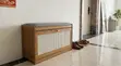 Bamboo Shoe Changing Stool with Hidden Storage - 2