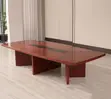 Meza ya Mikutano ya Mahogany 300cm - 3