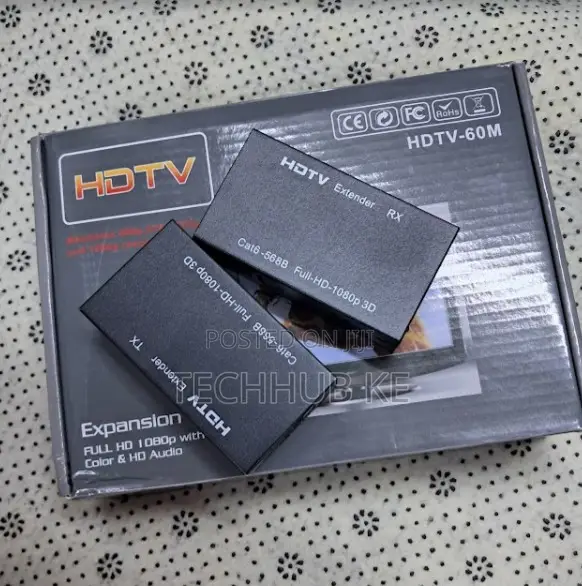 60M HDTV Extender Juu ya CAT5E/6 Moja - 1