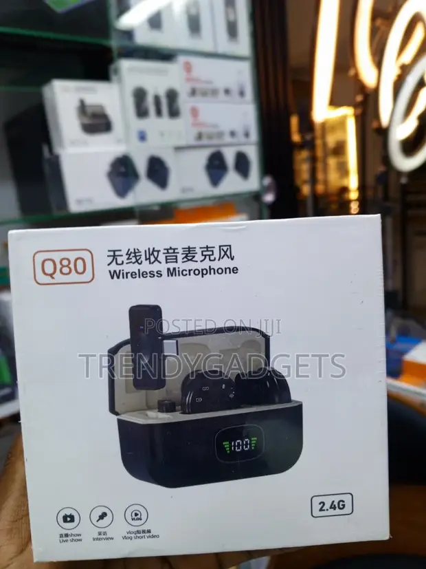 Microphone Isiyo na Waya ya 2-in-1 ya Klipu kwa Android & iPhone - 1
