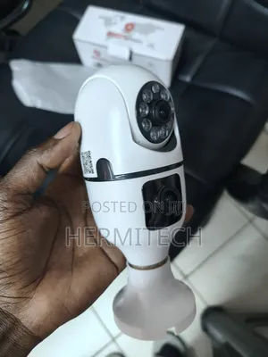 Dual Lens Bulb CCTV Camera kwa Ulinzi wa 360-Degree