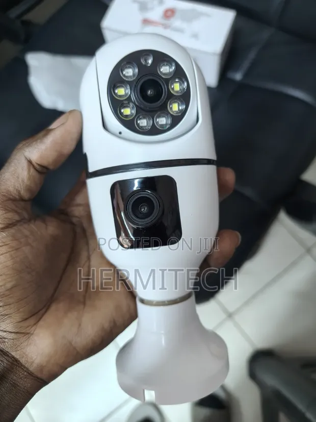 CCTV ya Bulb yenye Lens Mbili na Utambuzi wa Mwendo - 1