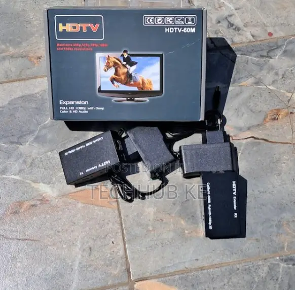 HDMI Extender 60m Kupitia Ethernet Sender & Receiver - 1