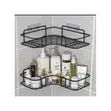 Corner Bathroom Shelf with Adhesive Tape - 2