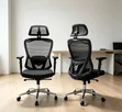 High-Back Mesh Executive Office Chair with Lumbar Support - 1